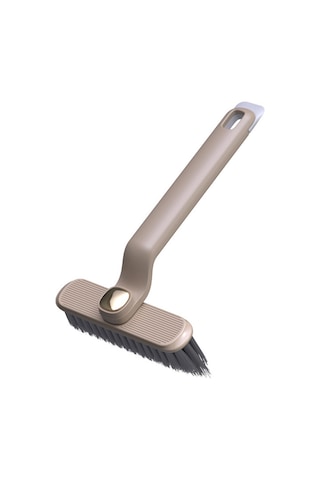 Youmex Kahverengi 360 Derece Döner Başlı Çekirdek Temizleme Fırçası - Ergonomik Tutuşlu, Tüm Kötük Köşelerden Deterjan, Dayanıklı Sert Tüylü Ev Temizlik Aracı