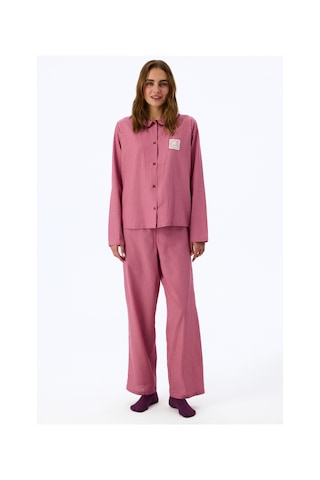 Penti Gül Kurusu Rosy Uzun Kollu Gömlek Pantolon Pijama Takımı Pk34