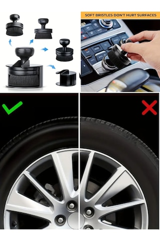 Oto Motor Bisiklet Lastik Parlatıcı Aplikatörü Yumuşak Fırça