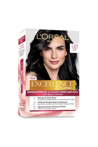 Loreal Excellence 1.01 Derin Siyah Saç Boyası