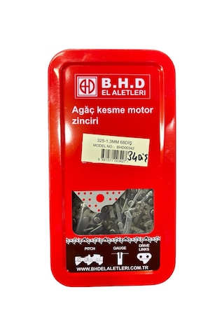 Bhd Ağaç Kesme Motor Zinciri / Köşeli 34 Diş