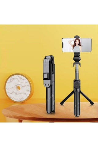 Cbtx Xt02p Mini Bluetooth Canlı Tripod Selfie Stick Siyah