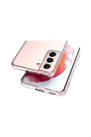 Samsung Galaxy Uyumlu S23 Kılıf Lüx Şeffaf Kamera Korumalı Silikon Kılıf