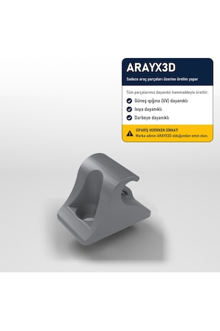 Arayx3d Hyundai İ20 Getz 2008-2015 Uyumlu Güneşlik Tutucu Klips Güneşlik Askısı 2li Set