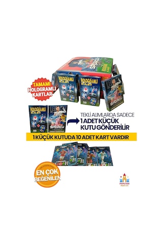 Sporcu 2024 Futbolcu Kartları - Hologramlı 80 Kartlık Set, Süper Final Spor Oyunu Kartları