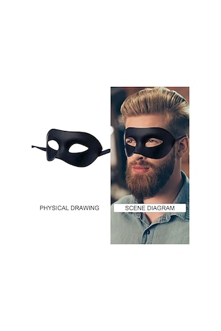 Erkek Maskeli Balo Maskesi, Roma Yunan Mitolojik Maske Cadılar Bayramı Noel Cosplay Mardi Gras Partisi İçin Uygun 3b + 3g, 6'lı Paket