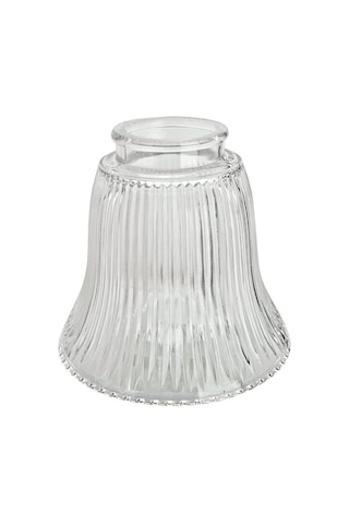 Aspen Creative 23080-4a Geçişli Şeffaf Fitilli Tavan Vantilatörü Yedek Cam Gölge, 6,5 Cm Takıcı, 10,6 Cm Çap X