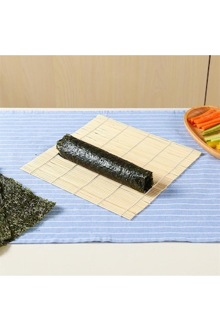 Pratik Suşi Haddeleme Rulo Bambu Malzeme Mat Makinesi Ve Pirinç Kürek Seti