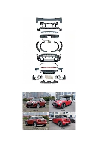 Cooper F55 İçin 4 Kapı Jcw Uyumlu Yedek Parça Body Kit - Makya