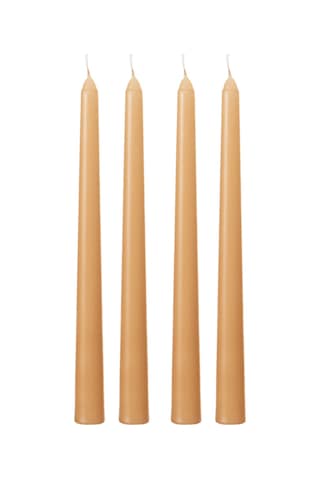 Mudo Home 4lü Şamdan Mum Bej 25cm 1484706