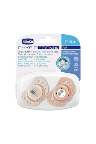 Chicco Physioforma Air 2'li Silikon Emzik 2-6 Ay Kız Çok Renkli