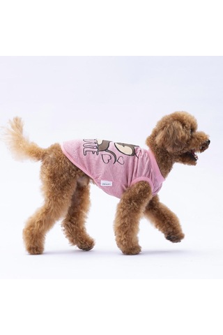 Pembe Jerry Tişört - Kedi Köpek Kıyafeti-organik Pamuklu Penye Tişört