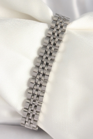 316l Çelik Gümüş Renk Zincir Model Erkek Bileklik Çok Renkli