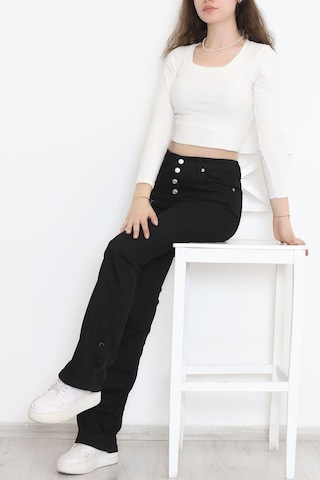 Mokashopin - İspanyol Paça Pantolon Siyah - 12275.1431. 001