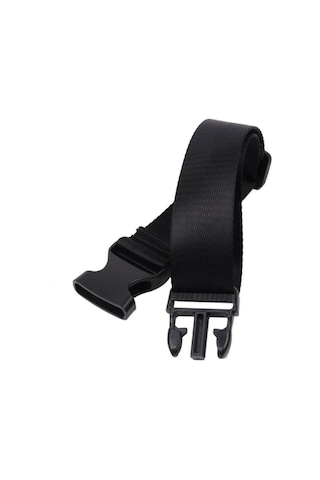 Siyah Ayarlanabilir Seyahat Valiz Kemer Çok Renkli