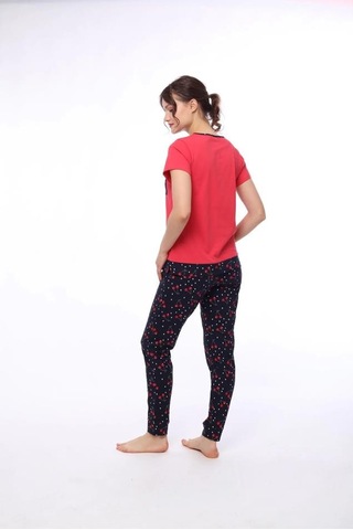 Pijadore 1447 Kadın Kısa Kollu Pijama Takım 001