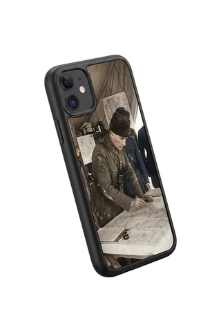 İphone 11 Uyumlu Karargâh Desenli Kamera Korumalı Darbelere Dayanıklı Kılıf 184-karargâh-iphone11