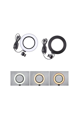 10 İnç Ring Light Led Çekim Işığı Usb Kontrollü Selfie & Makyaj Lambası, Youtuber Tiktok Yayın Işığı,
