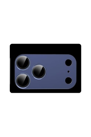 Apple iPhone Uyumlu 17 Pro Max İçin Zore Cl-20 Kamera Lens Koruyucu Lacivert Diğer