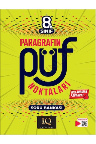 8. Sınıf Paragrafın Püf Noktaları Soru Bankası Iq Yayınları 8. Sınıf Paragrafın Püf Noktaları Soru Bankası Iq Yayınları