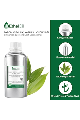 Tarçın Seylan Yaprak Uçucu Yağı - 500 Gr - Saf Ve Doğal Uçucu Yağ 500 G