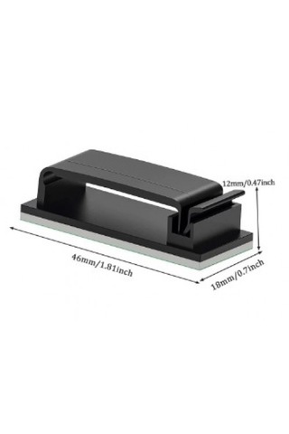 Pratik Yapışkanlı Kablo Düzenleyici Klips 4lü Set Ev Gereç