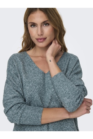 Vero Moda Only V Yaka Örme Kadın Kazak 15224360 Yeşil