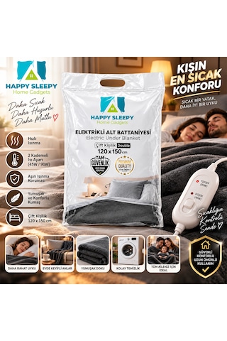 Diyarı Fırsat Elektrikli Battaniye Çift Kişilik 120x150 Cm 9'lu Paket Diğer