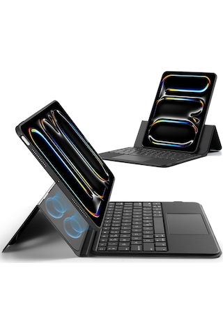 Apple Uyumlu iPad Pro 11" 2024 Ascend Serisi Klavyeli Kılıf Klavyeli Kılıf