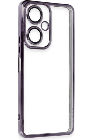 Vivo Y27 Kılıf Lensli Silikon - Mor