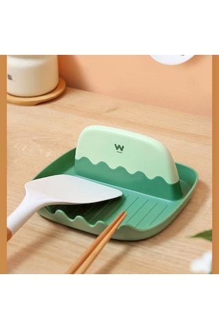 Sones Tencere Kapağı Rafı Mutfak Tezgahı Bitirme Depolama Braketi Spatula Çorba Kaşığı Çubuk Rafı