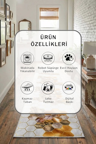 Yıkanabilir Yolluk 7 Gold
