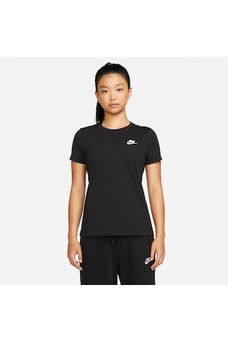 Nike Sportswear Club Kadın T-Shirt Kahverengi