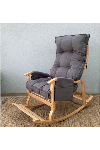 Reyo Santorini Sallanan Sandalye Dinlenme Ve Tv Koltuğu Gri