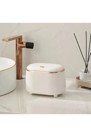 Maoyaya Beishan Mini Kapaklı Çöp Tenekesi, Lüks Plastik Çok Renkli Tasarım Çok Renkli