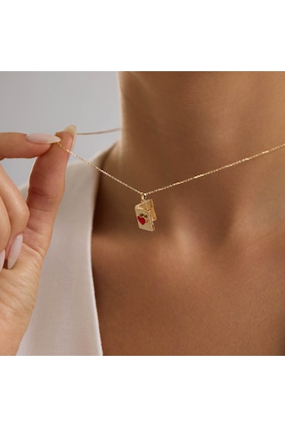 Love Secret Resimli Kolye 10.1 Mm 45 Cm T14432 Renkli