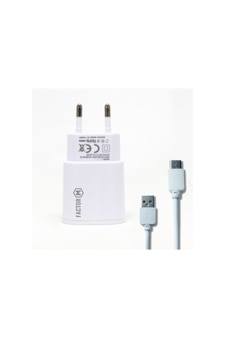 Factor M FM101T Çift Çıkışlı 2.1A Type-C Şarj Cihazı
