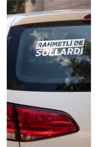 Rahmetli De Sollardı Jdm Yazı Araba-motosiklet Cam Etiket Sticker 18x8cm Beyaz Renk Beyaz