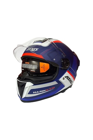 Motosiklet Kask Hawk Evo Daytona C7 Full Face Güneş Vizörlü Motor Kaskı Çok Renkli