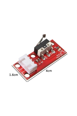Sanec-3D Printer Limit Switch Mekanik Modul Endstop Switch 3 Pinli 50Cm