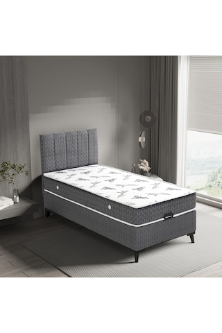 Luna Comfort Tek Kişilik Yatak Baza Başlık Set 3'lü Set Konuma Özel Teslimat 90 x 190 CM