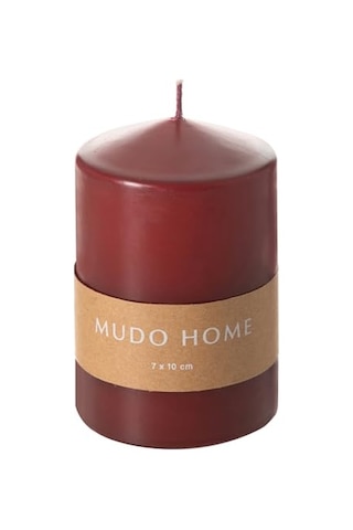 Tr Sütun Mum Bordo 7x10 Cm