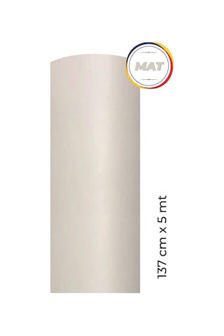 Mat Beyaz Kendinden Yapışkanlı Kaplama Folyosu 137 Cm X 5 Mt