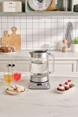 Karaca x Refika Gönlübol xl Cam Çay Makinesi Chrome