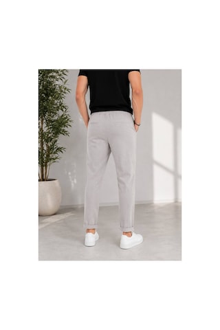 Neco Giyim Erkek Jogger Dar Kesim Beli Lastikli Bağcıklı Duble Paça Pantolon Gri