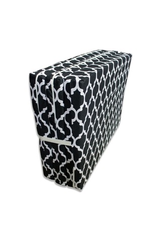 Katlanir Kamp Yataği Çadir Yataği 70x180 6 Cm Işbir Gri Kalin Sünger Karaçati Model Siyah