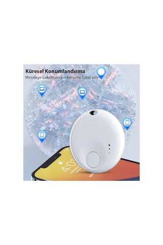 Ntag Akıllı Smart Takip Cihazı Gps Uyumlu Takip Konum Cihazı Kaybolmaya Karşı İzleyici Beyaz - 710585470