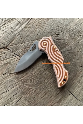 Dmr 4116n Çelik Çakı Özel Yapım Çakı Cep Çakısı Kamp Çakısı Carbon 18cm Kırmızı