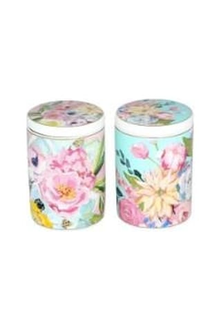 Lucky Art Peony Bone 2lı Kavanoz Seti 600ml Lyba 042 Çok Renkli