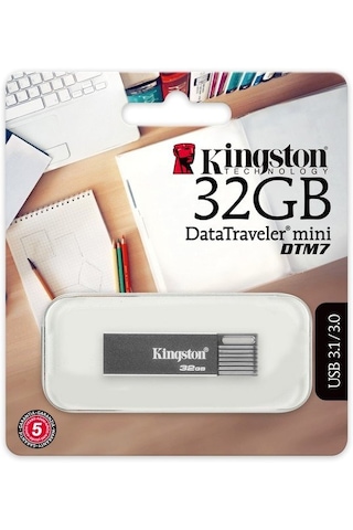 Kingston DataTraveler Mini DTM7 DTM7/32GB 32 GB Usb 3.1 Flash Bellek
